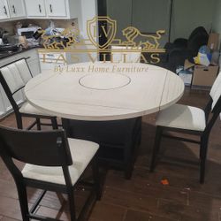 New Dining Set Table And Chairs Black 