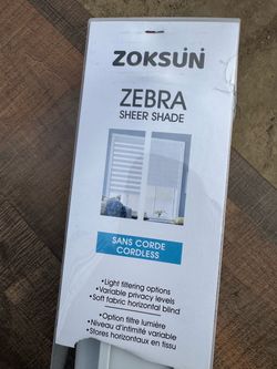 Zoksun Zebra Cordless Sheer Shade