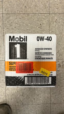 Mobil 1 0W40 Supercar Oil Case 6 x 1 Quart