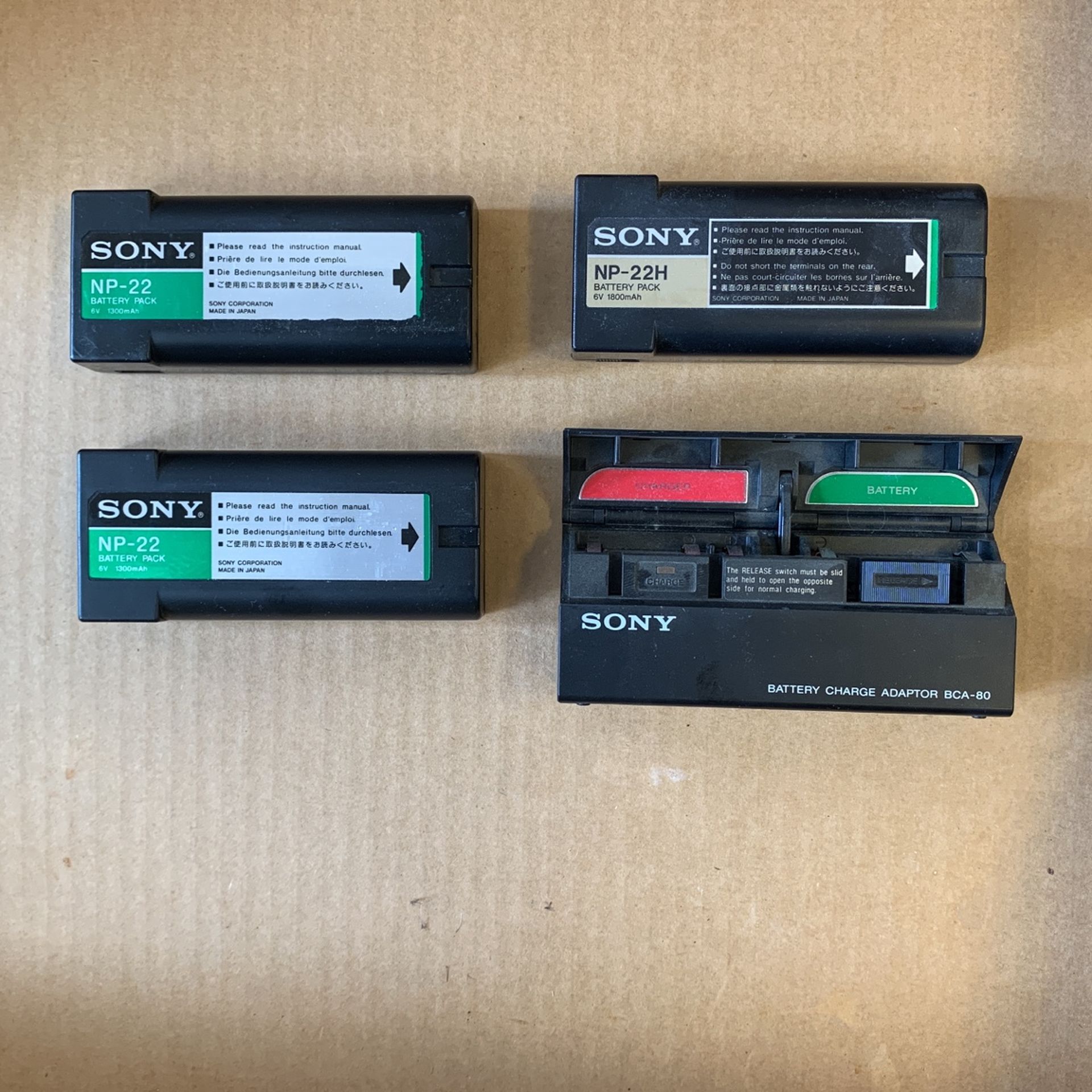 Sony NP-22 Battery Packs