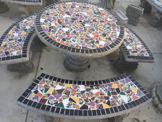 Concrete Patio Table