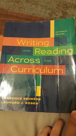 Writing and reading across the curriculum
