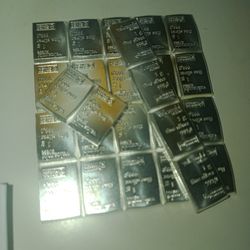 25x 1g Valcambi Suisse Silver Bars 