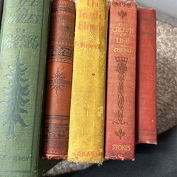 Vintage Antique Books For Shelf / Decor  Thumbnail