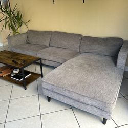 Gray Sectional 112”