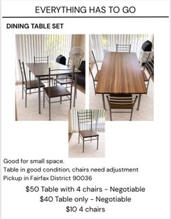 Dining Table Set