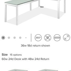 Room&Board Parsons L-shaped Desk
