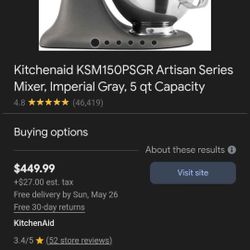 KitchenAid Ksm150 Mixer
