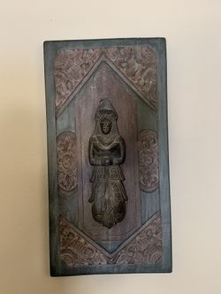 Carved Wood Wall Hanging Art