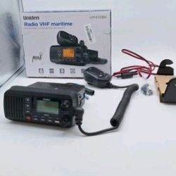 Uniden UM435 Fixed Mount VHF Radio Black UM435BK: POWERS ON **READ**