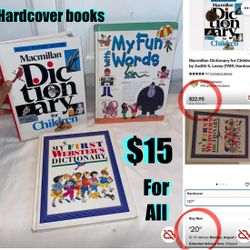 $15 For All Hardcover Children’s dictionary’s in good condition educational Bundle
