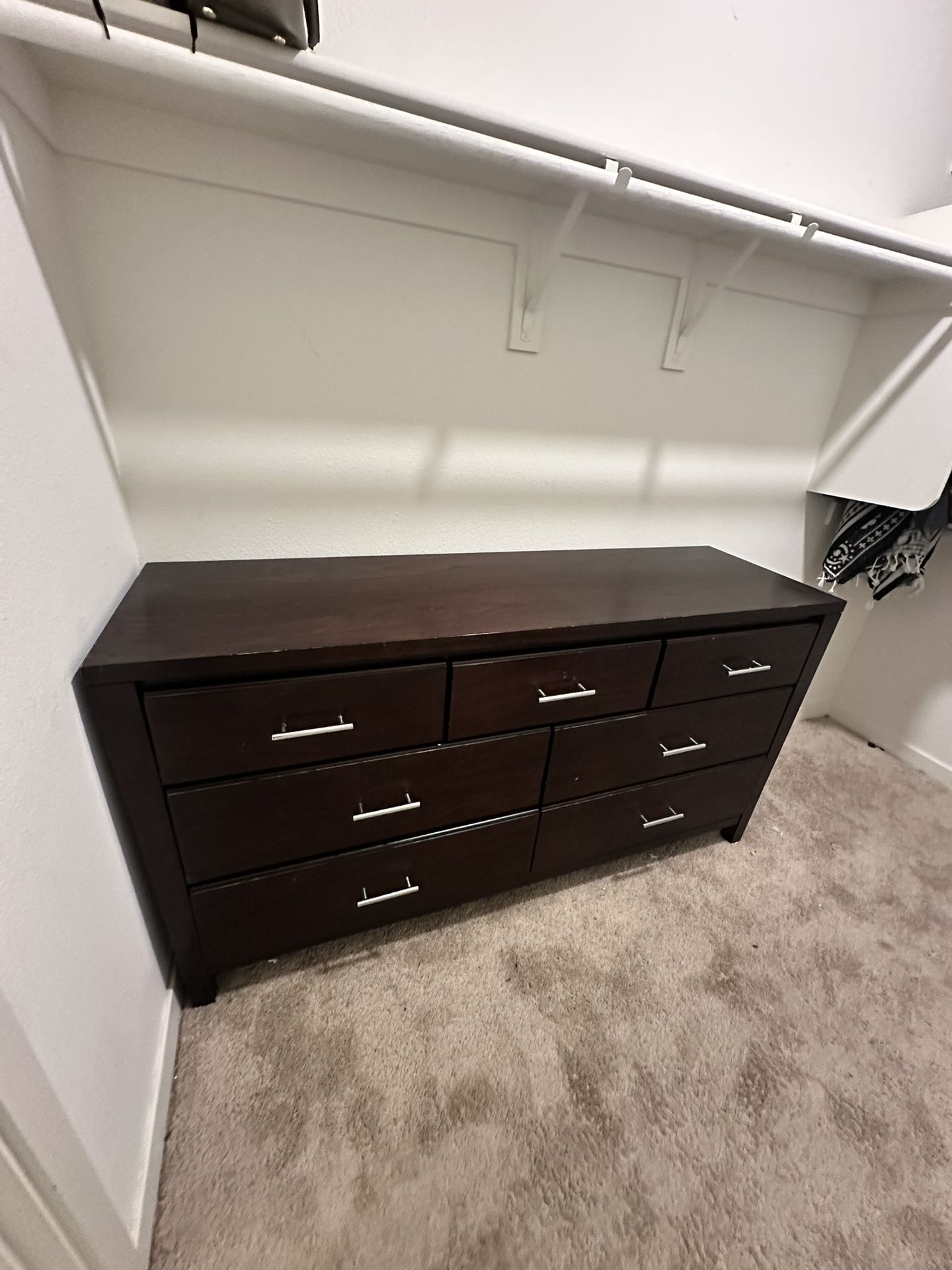 Modern 6-Drawer Dresser – Espresso Finish