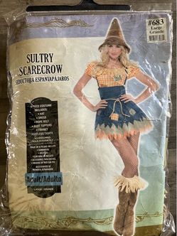 Sultry Scarecrow Halloween Costume Adult Large
