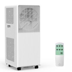Garvee 10,000 BTU Drainage-free Portable Air Conditioner for Indoor Rooms, 3-In-1 AC Unit for Bedroom 160-215 Sq.Ft, Dehumidifier, Fan, Sleep Mode