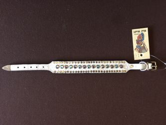 Wolf ware- "Bling"hand made dog collar