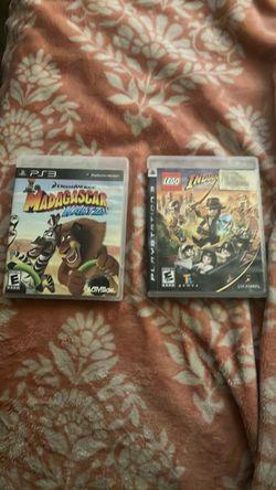 PS3 Games Lot – Madagascar Kartz & LEGO Indiana Jones