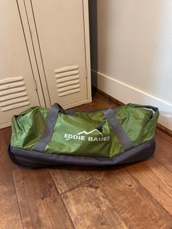Eddie Bauer Green Rolling Duffle Bag