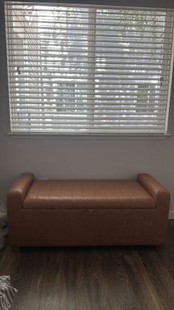 Couch storage bench