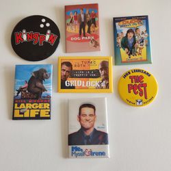7 Movie Promo Promotional Pin Back Buttons Dog Park Gridlock Dude Where's My Car