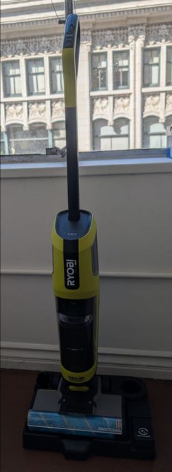 Ryobi wet/dry upright vacuum w/ battery, accessories
