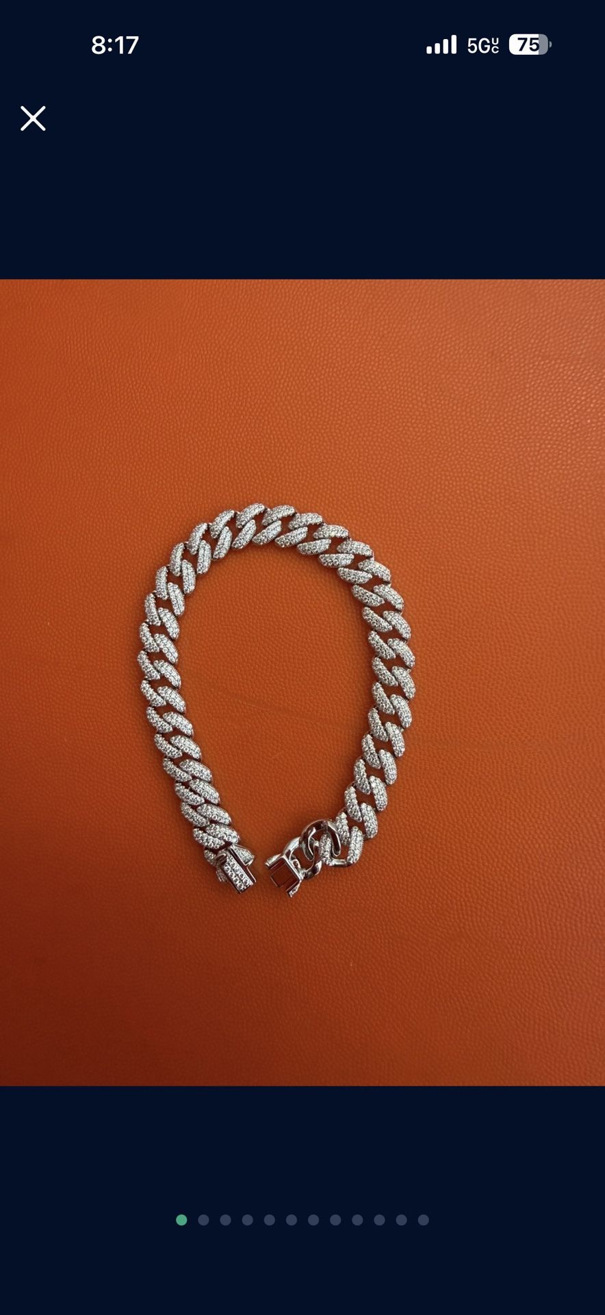 Mens Bracelet with Iced-Out Pendant – Luxury Finish