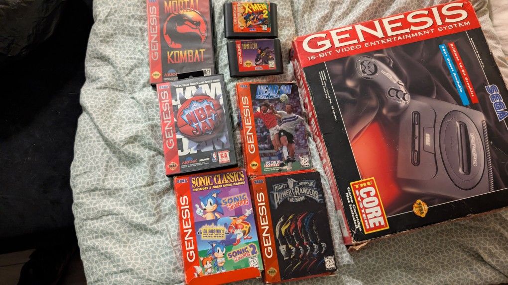 Complete In Box Sega Genesis And Games Lot