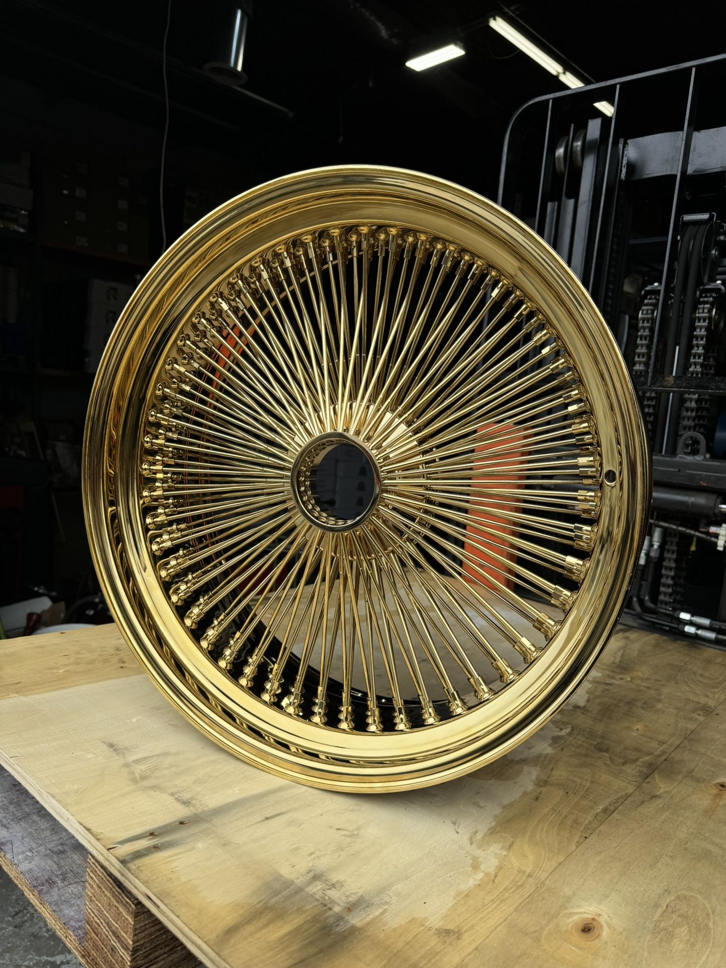 22” GOLD WIRE WHEELS 150 SPOKE STANDARD/REVERSE FITS OLD SCHOOLS ONLY $2300