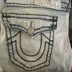 True Religion Ricky Straight Blue Jeans Size 40