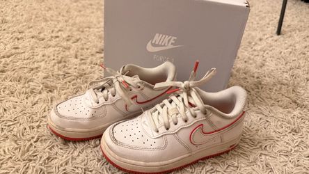 Nike Air Force 1 White Picante Red Sneakers