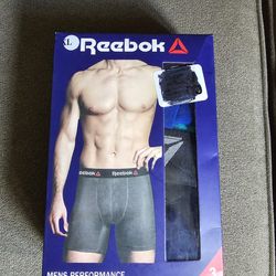 Reebok Men's Performance Sports Trunk 3 Pack New In Package Size XL