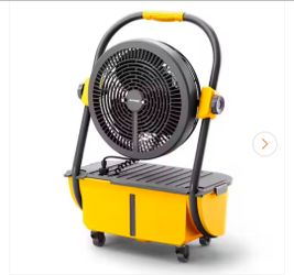 TURBRO
12 in., MS12 Cordless Misting Personal Fan, 11L Tank, 29.5 in., H, 15 ft. Mist Range, 50 H Run Time, 360° Swivel, Yellow