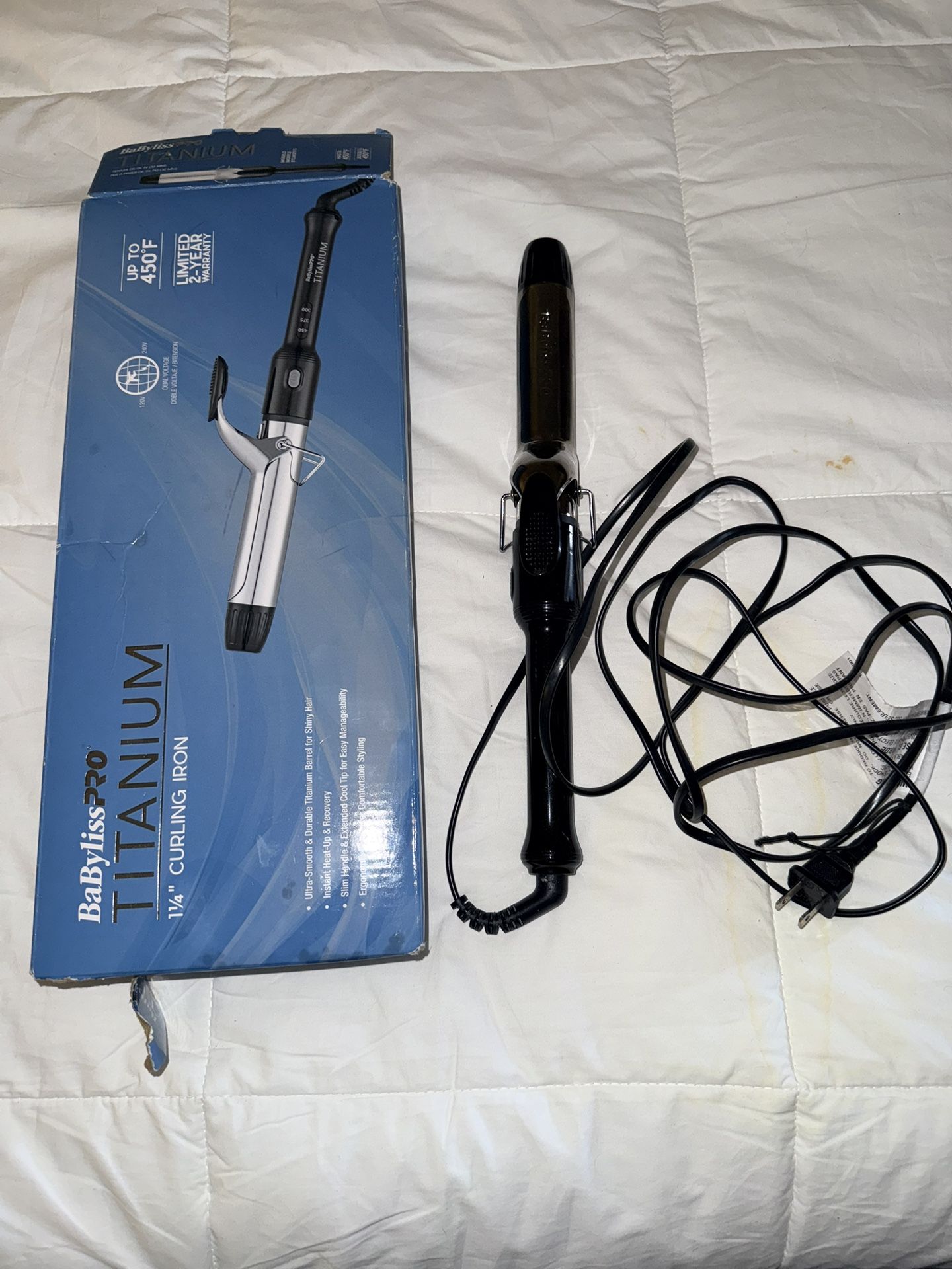 BaBylissPRO Titanium Curling Iron 1¼”