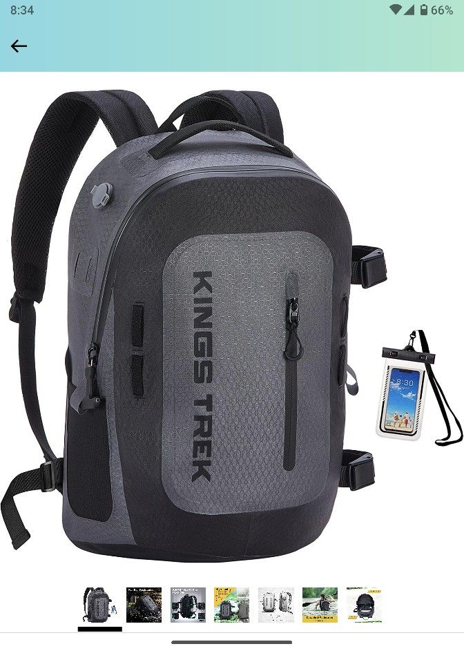 Dry Bag Floating Waterproof backpack By Kings Trek With air Tight Zipper