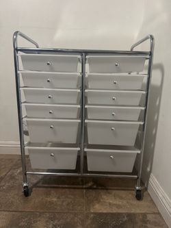 12 drawer rolling cart