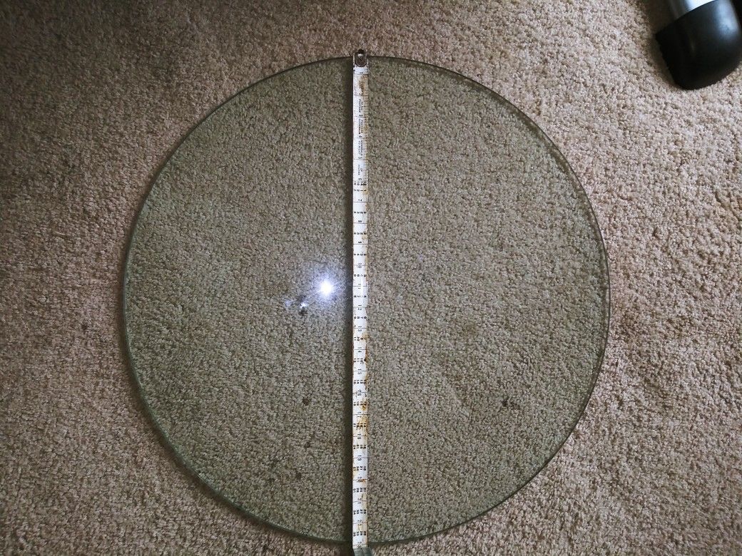 1/4" Thick Round Glass 23"