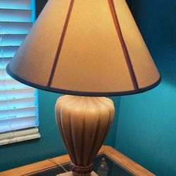 Table and Lamps for Sale 