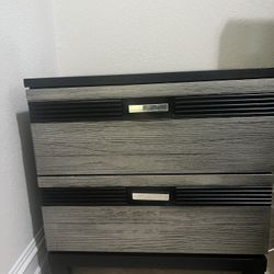 End Table/Night Stand With Storage Drawers