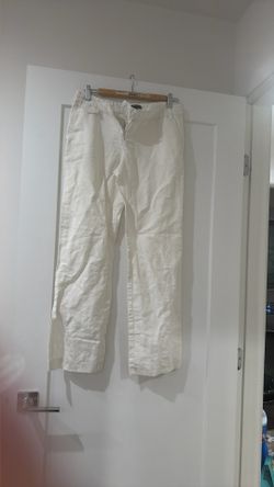 Linen White Pants 