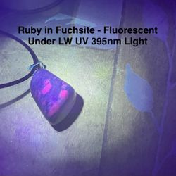Ruby in Fuchsite Genuine Stone Pendant Necklace