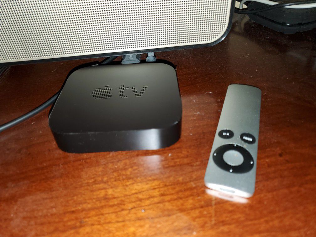 Apple TV with remote. Works great!
