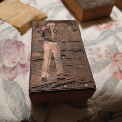 Antique Printing Press Blocks