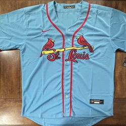 St. Louis Cardinals Alternate Light Blue Jersey Adult XL NWT