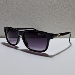 Black Rectangle Sunglasses 