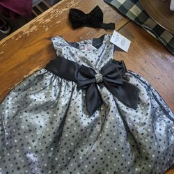 Black And Sliver Dress (12 Months) 