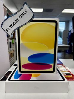 APPLE IPAD 10TH GEN - Pay $1 Today Only 'Just Ask Us How' 