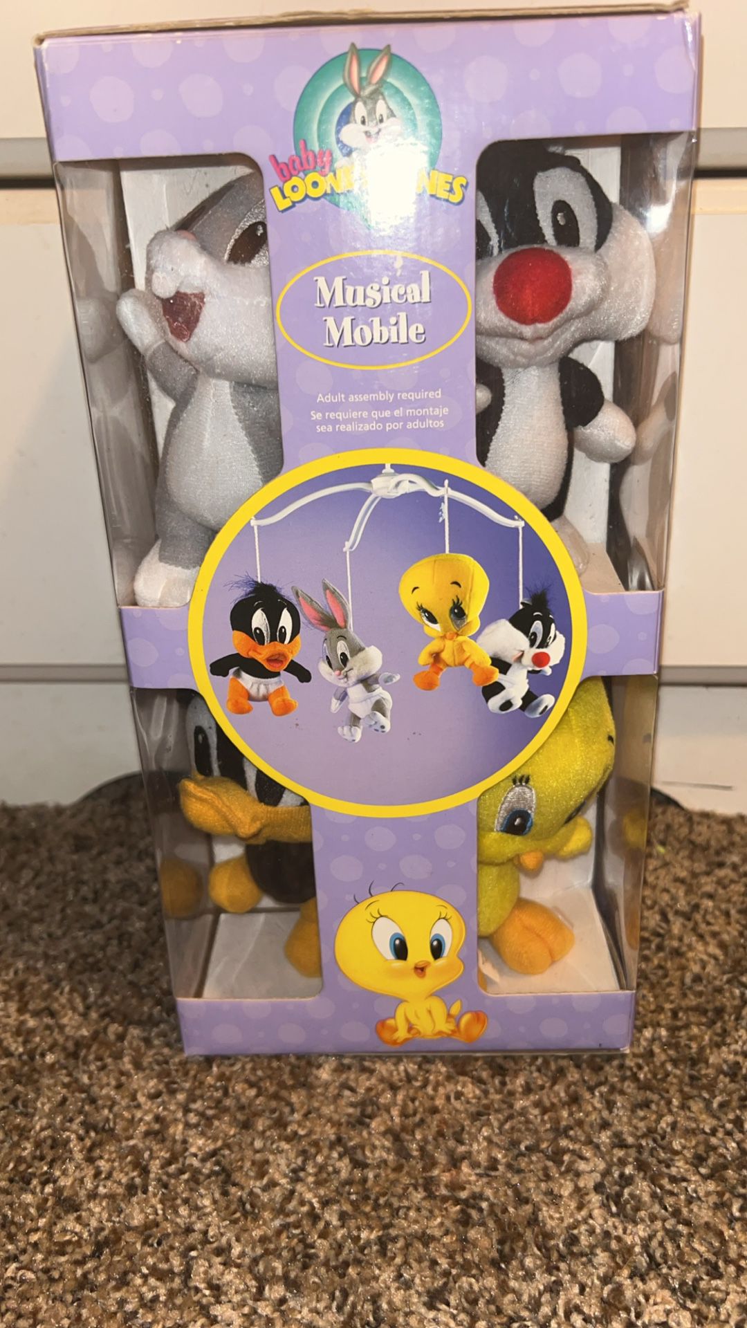 $25 NIB - Baby Looney Tunes Musical Mobile