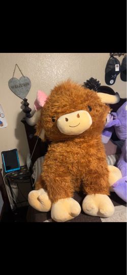 Large Highland Cow Stuffed Animal Plush