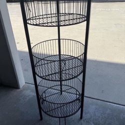 Retail Sturdy 3 Basket Storage rack/ Large 