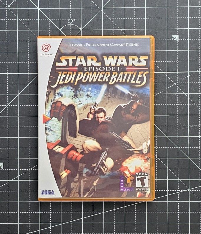 Dreamcast Star Wars Ep.1 Jedi Power Battles Custom Case - NO Game or Manual