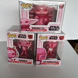 Star Wars Funko Pop Valentines Lot Of 3